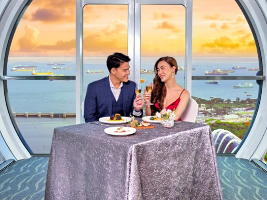 165スカイダイニング「165 Sky Dining」食事券＆事前予約サービス　シンガポール・フライヤーでダイニング体験　＊即予約確定