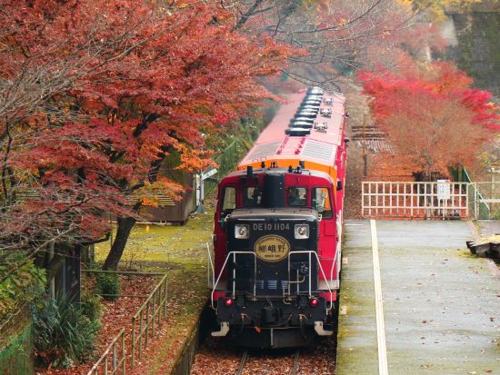 阪急1日乗車券＋嵯峨野トロッコ片道切符セット　関西人気観光と保津峡渓谷を満喫＜トロッコ嵯峨・嵐山駅 ～トロッコ亀岡駅＞