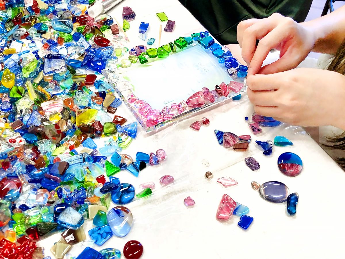 琉球︎海花ガラスカレット　〜海ほたるのカケラ〜　ガラスカレット　0820-3 琉球✴︎海花ガラスカレット〜海ほたるのカケラ〜ガラスカレット0820-6