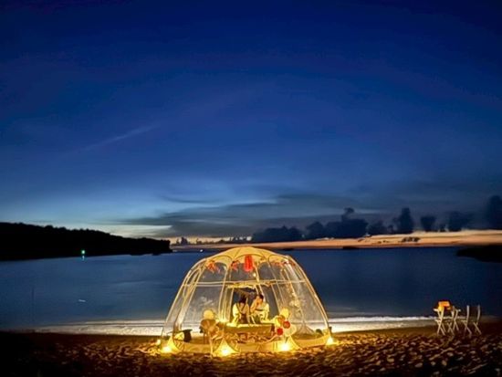 波音と星空に包まれる極上リラクゼーション体験 屋外マッサージ＋海水フットバス付き＜約1時間30分／送迎可／恩納村・名護市・瀬底島・金武町＞