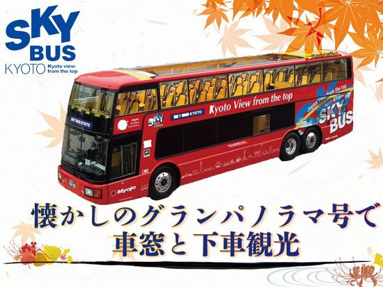 8W_懐かしのグランパノラマ号で車窓と下車観光