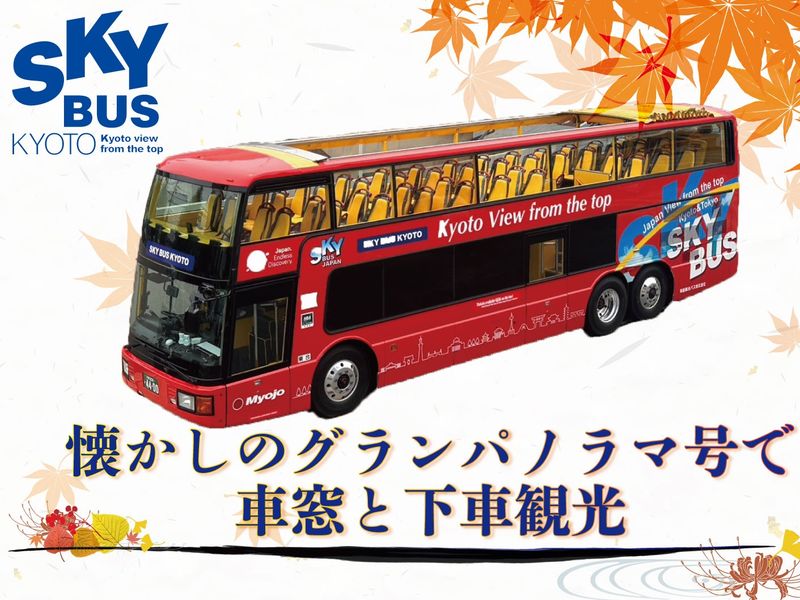 8W_懐かしのグランパノラマ号で車窓と下車観光