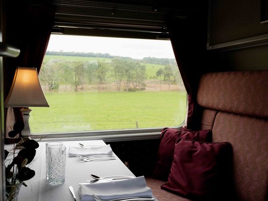 First Class Compartment on The Q Train