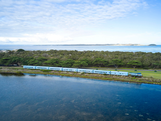 The Q Train Hugs Swan Bay