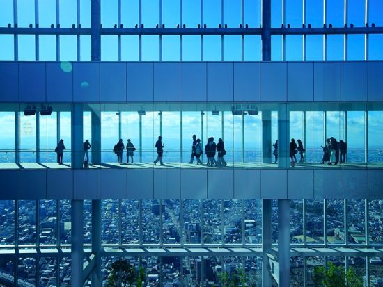 「ハルカス300」入場券　高さ300ｍのビル「あべのハルカス」から大阪の街並みを一望！