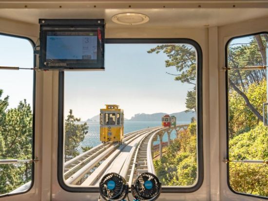 海雲台ブルーラインパーク スカイカプセル＆海辺列車乗車券　絶景の海岸線を満喫＜片道・往復・7回乗車券＞