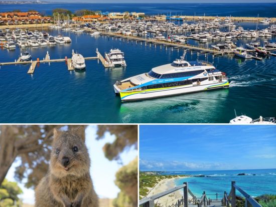 ロットネスト島 往復フェリーチケット「世界一幸せな動物」クオッカに出逢える＜パース市内送迎あり／ヒラリーズ発着＞