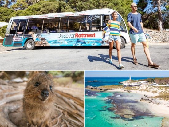 ロットネスト島「世界一幸せな動物」クオッカに出逢える自由散策＆島内周遊バスツアー＜英語／パースorフリーマントル発着＞