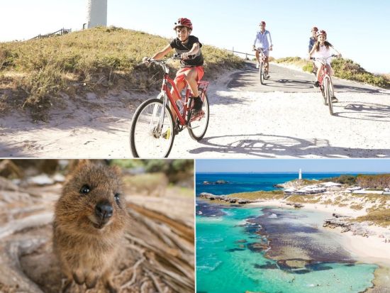 ロットネスト島「世界一幸せな動物」クオッカに出逢える自由散策＆自転車レンタル＜英語／パースorフリーマントル発着＞