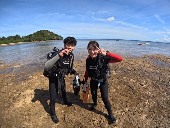 のんびり貸切体験ダイビング 家族や友人と楽しむ海中アドベンチャー！水中カメラレンタル可◎＜約2時間／貸切／本島中部 恩納村＞