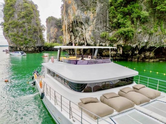 午後発ゆったり！パンガー湾サンセットシーカヌー体験｜ジェームズボンド島観光＋クラトン体験＆豪華シーフードビュッフェ＜日本語ガイド／送迎付＞