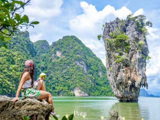 午後発ゆったり！パンガー湾サンセットシーカヌー体験｜ジェームズボンド島観光＋クラトン体験＆豪華シーフードビュッフェ＜日本語ガイド／送迎付＞