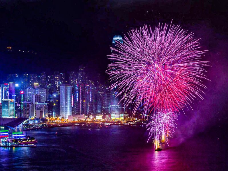 Firework at Skyline Pavilion 海天閣煙花