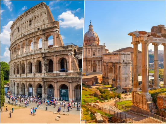 コロッセオ＆フォロ・ロマーノ見学ツアー アリーナ入場確約！3時間で古代ローマに没入体験＜18歳以上／公認英語ガイド＞＊お申し込みと同時に即予約確定