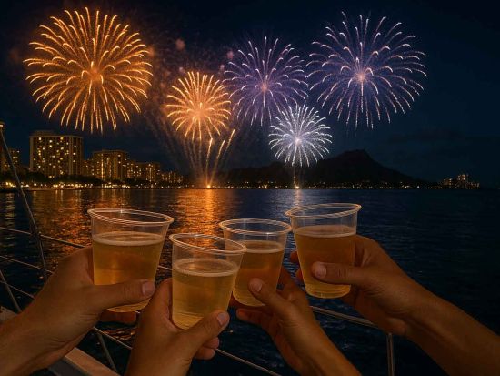 スペシャルカクテルクルーズ　ホロカイ・カタマラン号　アルコール飲み放題＆シャンパンでの乾杯付き！＜2026年12月31日大晦日限定＞