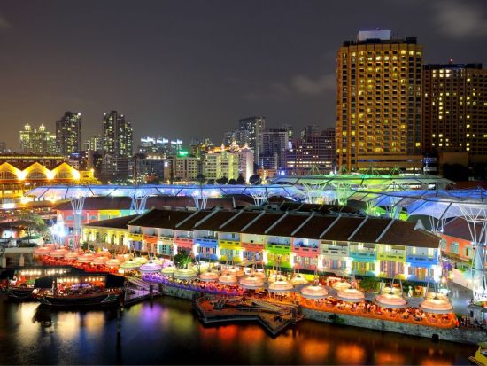 シンガポール夜景ツアー　ガーデン・ラプソディー＆スペクトラ鑑賞＋リバークルーズ　オープントップバス付きプランも！ ＜日本語ガイド＞