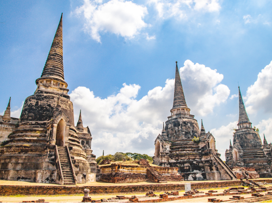 世界遺産アユタヤ半日観光　朝ゆったり8時出発！象乗り体験＆4つの遺跡めぐりを楽しめる ＜日本語ガイド／バンコク発着＞