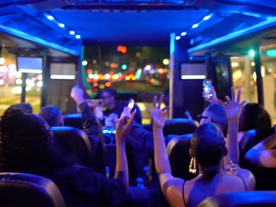 ハリウッドナイトバスツアー　ネオン輝く街をDJ音楽と共に巡るパーティーバス体験＜21歳以上／2時間／英語＞by Big Bus Tours