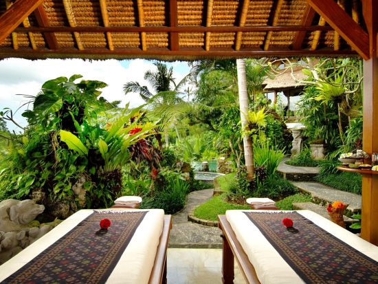 自然に囲まれた絶景ピタマハリゾートでランチ&プール＋ウブド自由散策＜スパ付きプランあり／日本語ガイド／ホテル送迎／シャトル乗り放題＞