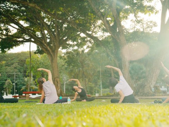 パークヨガ・カフェで朝食・島内観光ツアー＜半日／日本語ガイド／送迎付き＞