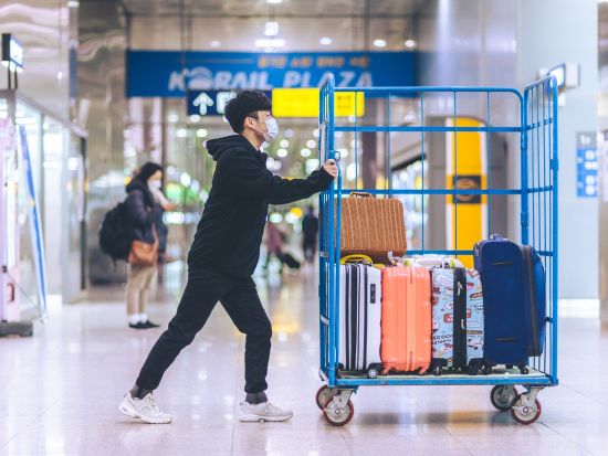 釜山 金海空港・釜山駅・釜山港⇔ 釜山市内ホテル 荷物配送サービス　チェックイン前後も身軽に観光！＜当日配送＞