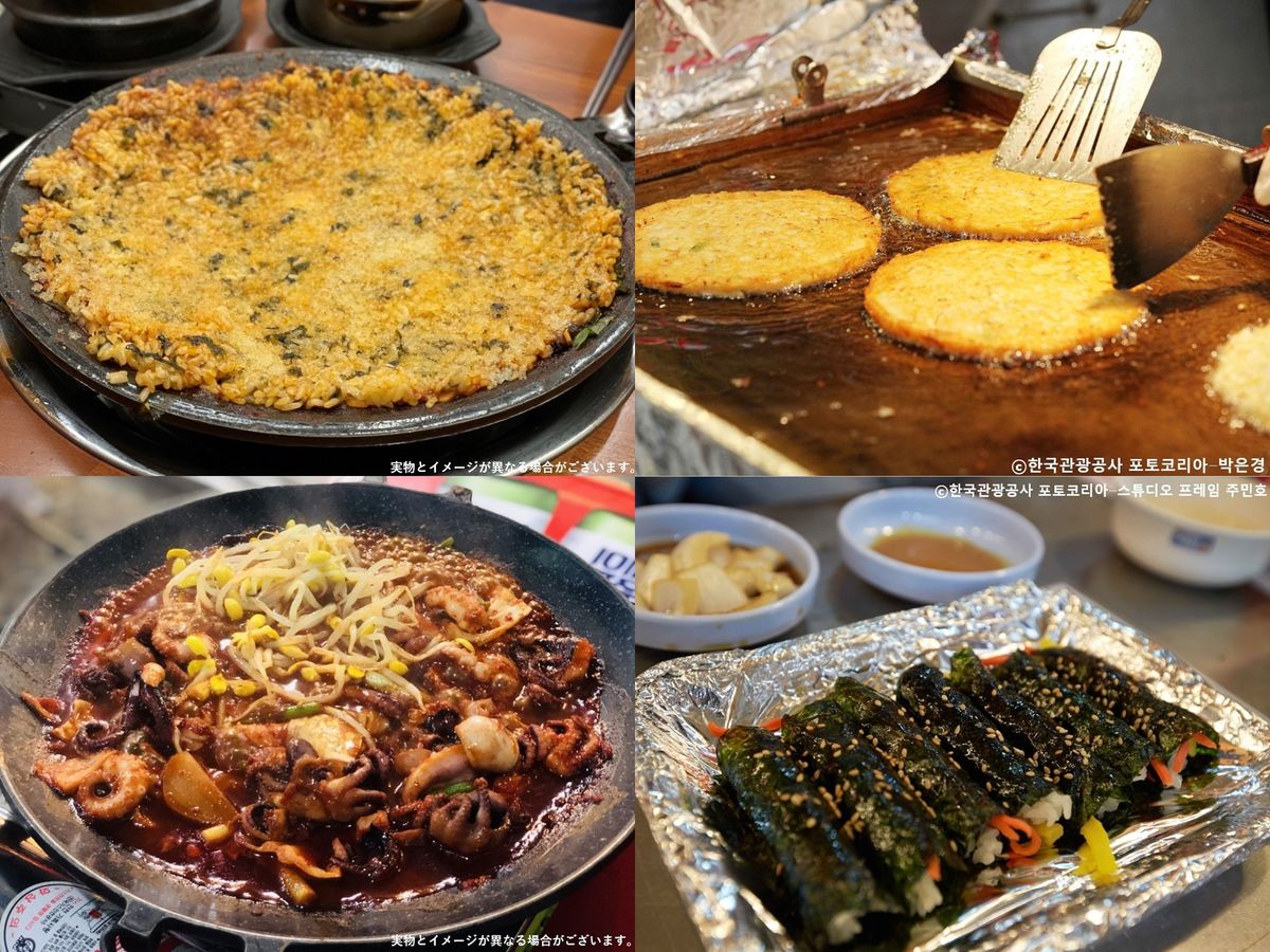 ソウルグルメツアー 広蔵市場のやみつきキンパとチヂミ＋韓屋カフェで