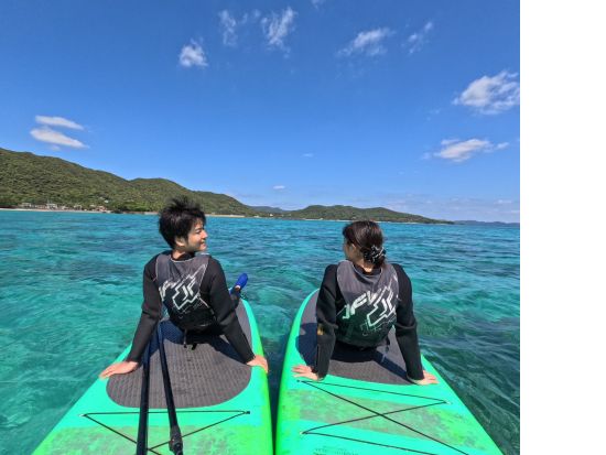 奄美大島〈お得なセットプラン〉【SUP+シュノーケル+ナイトツアー】美しい白浜が広がる奄美大島！お一人様も可能ｂｙ奄美シーランド