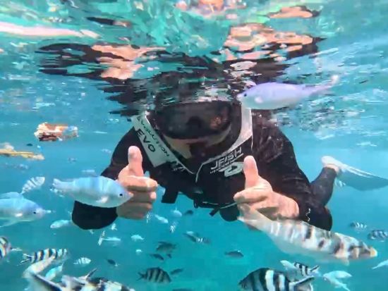 【沖縄・海中道路】完全プライベート！無人島沖シュノーケルツアー☆(5歳以下無料)