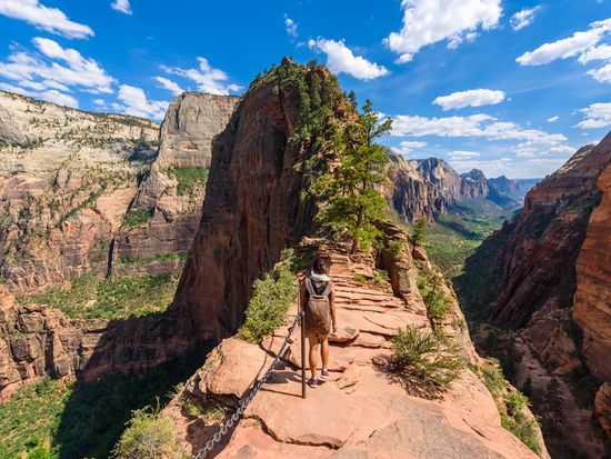 USA_Utah_Angel's Landing trail_Zion National Park_shutterstock_764632408