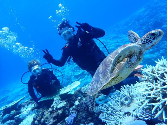 慶良間1日ボート体験ダイビング＆シュノーケリング 世界が恋する透明な海へLet’sGo！初心者大歓迎◎＜1日／船内シャワーあり／本島中部 北谷町＞