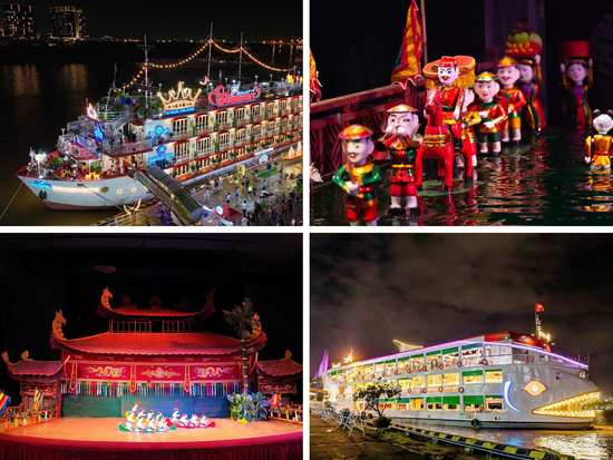 水上人形劇鑑賞＋サイゴン川ディナークルーズ