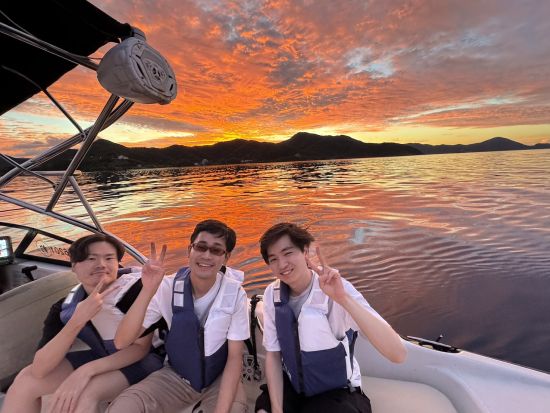 奄美大島【サンセットクルーズ 】奄美大島の美しい夕日を船から鑑賞＜ワンドリンク付き＜60分 or 90分＞お一人様も可能by 奄美シーランド