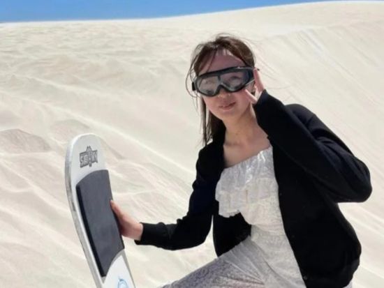 ランセリン砂丘サンドボードレンタル　真っ白な砂丘でスリル満点のアクティビティを満喫！＜60分／現地集合＆解散＞