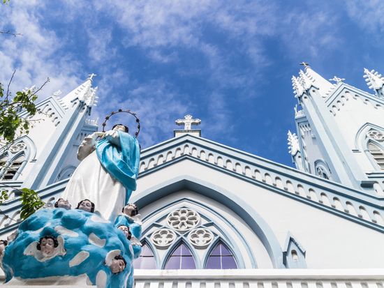 Philippines_Palawan Island_Puerto Princessa_Immaculate Concepcion Cathedral_shutterstock_296045474