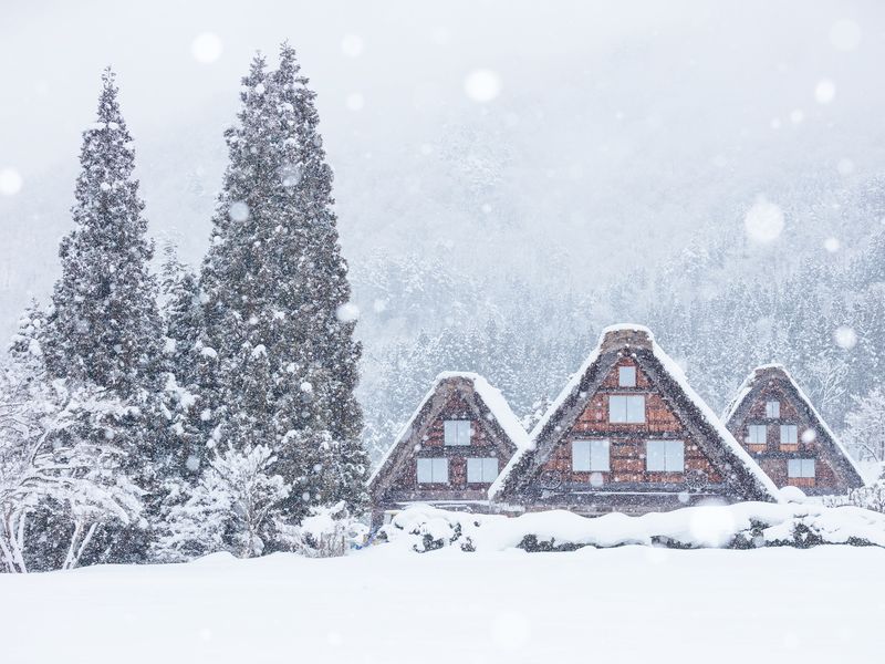 白川郷－雪
