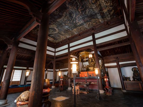 西陣 興聖寺  本堂（仏殿）天井画「雲龍図」1