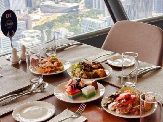 KLタワー 360度展望レストラン「ORBIT」（旧ARAS/Atmosphere）食事券＆事前予約サービス＜ランチ or ディナー or ハイティー＞