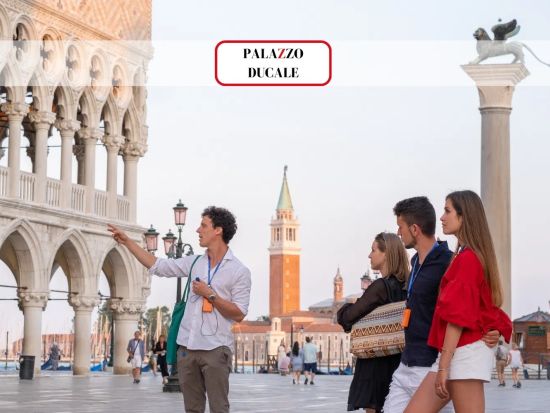 ヴェネツィアの2大名所 サン・マルコ寺院＆ドゥカーレ宮殿ガイド付きツアー ため息橋と牢獄も見学＜約2時間半／混載／英語ガイド＞ *当日予約OK