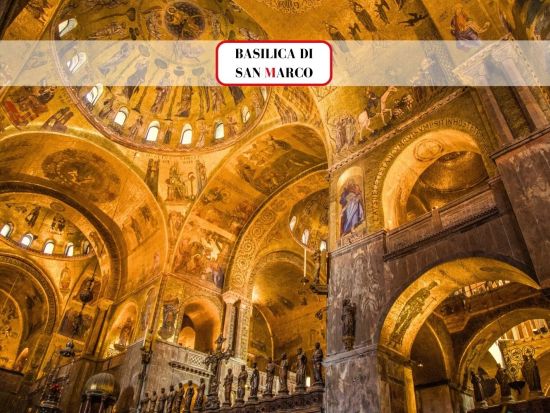 ヴェネツィアの2大名所 サン・マルコ寺院＆ドゥカーレ宮殿ガイド付きツアー ため息橋と牢獄も見学＜約2時間半／混載／英語ガイド＞ *当日予約OK