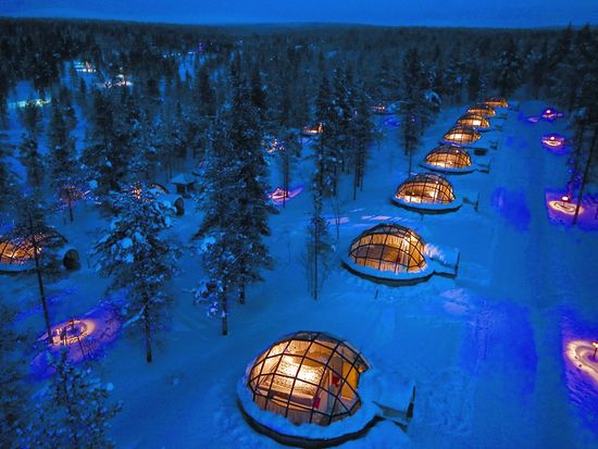 Igloos view from air Kakslauttanen JPG