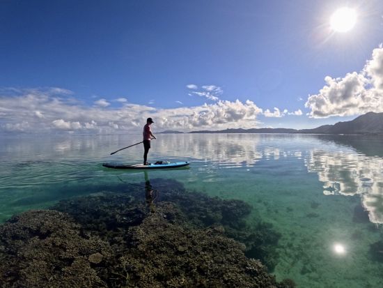 石垣島SUPツアー 選べる2プラン 初心者も安心の体験＆感動の海上クルージング＜少人数制／10歳～／石垣島市街地から無料送迎あり／写真プレゼント付き＞