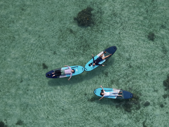 石垣島SUPツアー 選べる2プラン 初心者も安心の体験＆感動の海上クルージング＜少人数制／10歳～／石垣島市街地から無料送迎あり／写真プレゼント付き＞