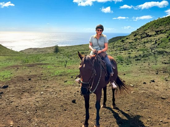 乗馬体験(1.5時間)　ワイアナエ山脈の豊かな森と丘の上から望むオーシャンビューを体験！サンセットプランあり＜現地集合＞
