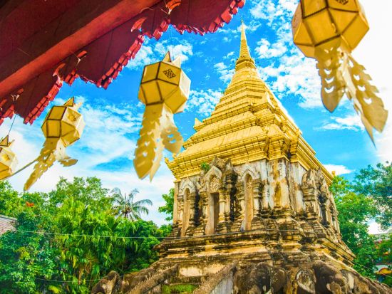 チェンマイ市内 サイクリングツアー　歴史ある旧市街をめぐる