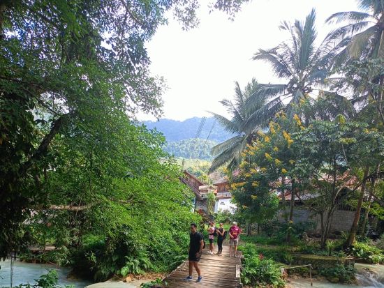 クアンシーの滝＋森林浴ハイキング＋メコン川サンセットクルーズ ＜混載／英語ガイド／昼食付／ルアンパバーン発＞