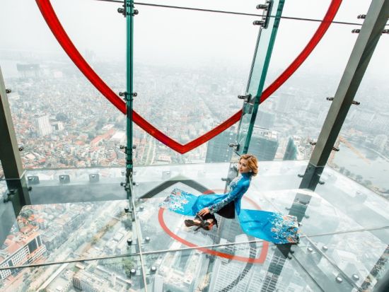 ハノイ・スカイ・ロッテ展望デッキ入場チケット事前予約　ドリンク付き＆シティバス往復観光付きプランあり