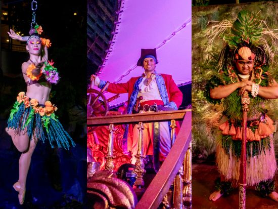 PICグアム ウォーターパーク入場券＋『パイレーツ・オブ・ザ・パシフィック』ディナーショー　豊富なアクティビティを満喫！＜送迎付き／1日or半日の選べるプラン＞