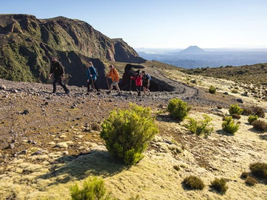 タラウェラ山ハイキングツアー　噴火口ランも満喫できる絶景トレッキング体験！＜半日／英語ガイド／ロトルア発＞