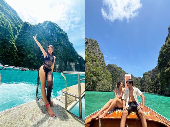 大型スピードカタマランボートで行くピピ島＋選べる島日帰りツアー　カイ島またはバンブー島選択可＜英語ガイド／昼食付き＞