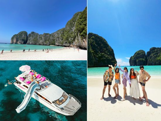 ピピ島＋カイ島+バンブー島ツアー　揺れが少ないモーターヨットで巡る！マヤベイ上陸＋ピレラグーンシュノーケリング付き＜ランチ／英語ガイド＞